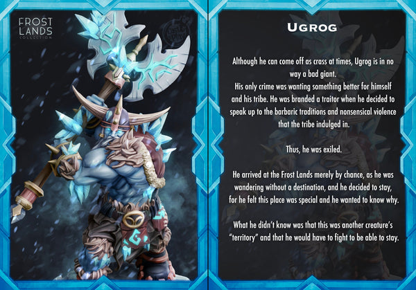 Ugrog Frost Giant Cast N Play Frostlands 3d Printed Miniature
