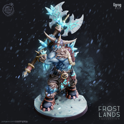 Ugrog Frost Giant Cast N Play Frostlands 3d Printed Miniature