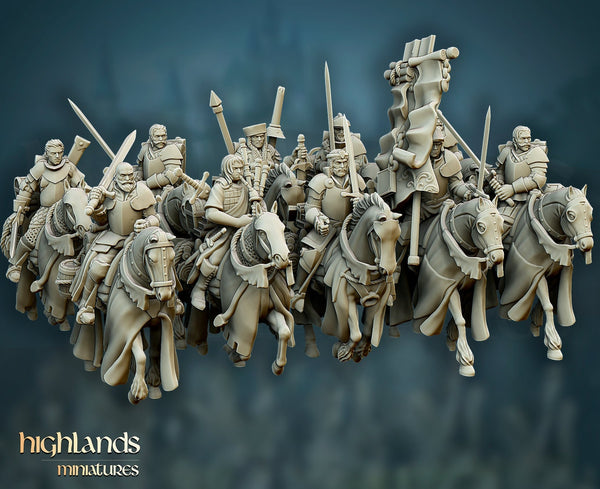 Questing Knights Cavalry by Highlands Miniatures