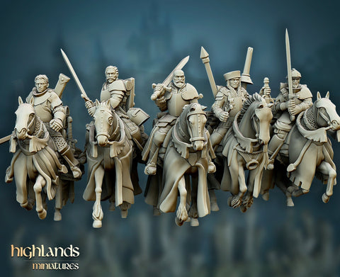 Questing Knights Cavalry by Highlands Miniatures