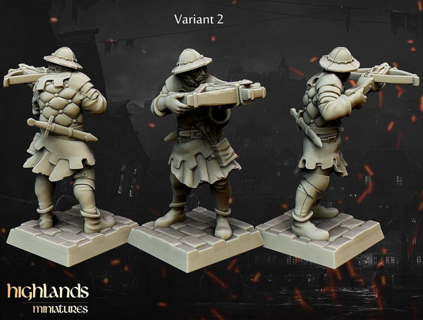 Crossbowmen Unit by Highlands Miniatures