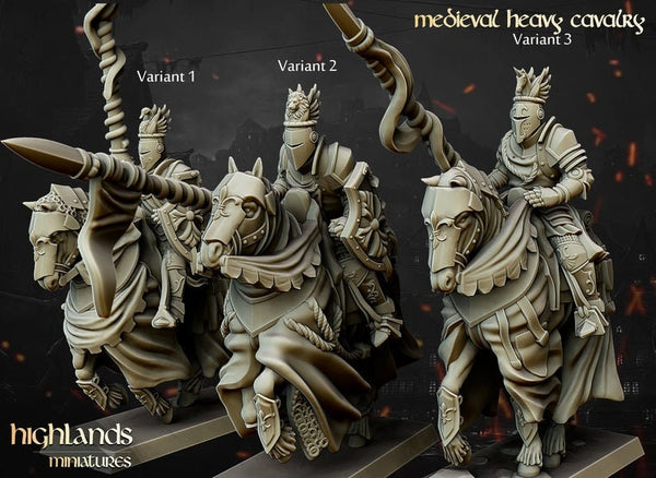Heavy Cavalry unit  by Highlands Miniatures
