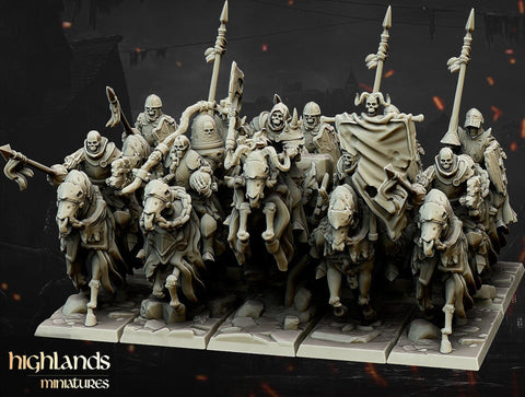 Skeletal Knights (Dark Knights, Revenant) unit  by Highlands Miniatures