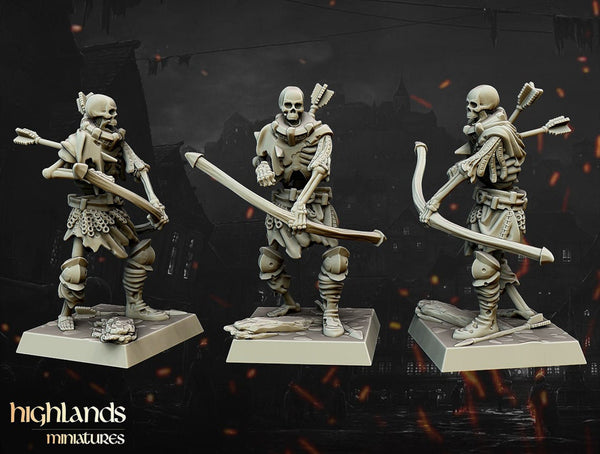 Skeleton Bowmen / Undead Archers by Highlands Miniatures
