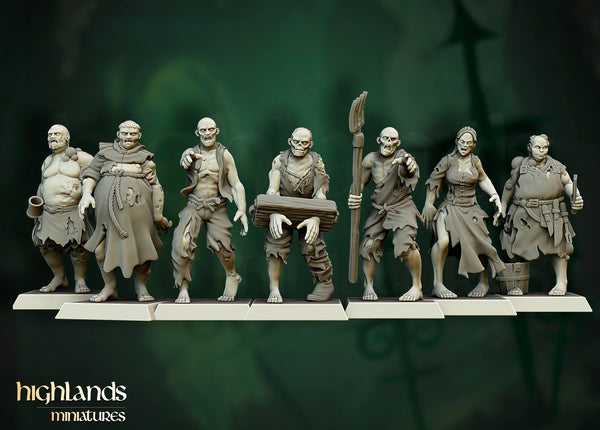 Undead Zombie Unit by Highlands Miniatures