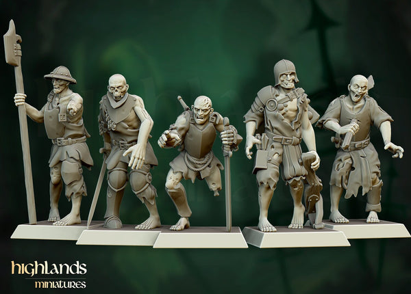 Undead Zombie Unit by Highlands Miniatures