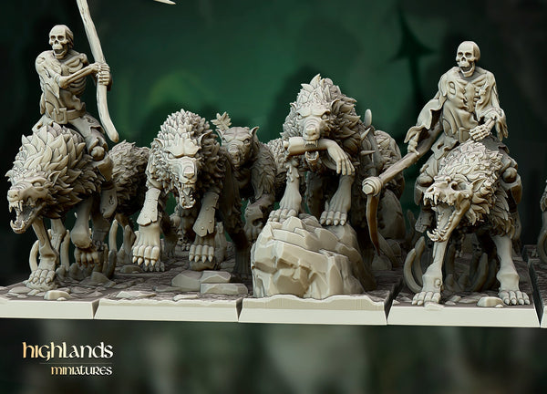 Dire Wolves unit  by Highlands Miniatures