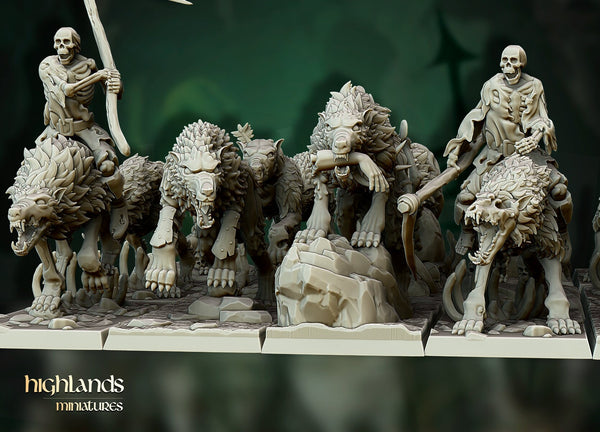 Dire Wolves unit  by Highlands Miniatures