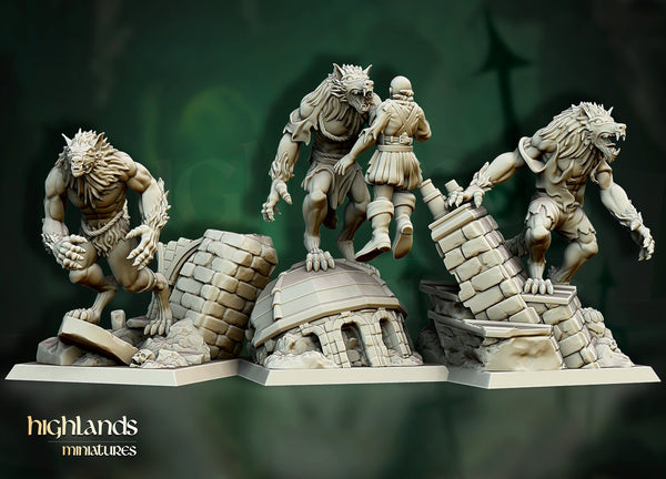 Werewolves  by Highlands Miniatures