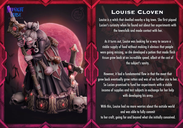 Louise Cloven  Cast N Play Midnight Curse 3d Printed Miniature