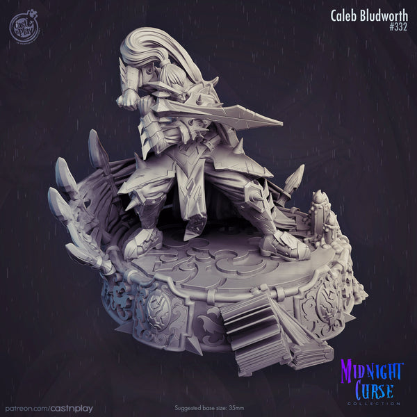 Caleb Bludworth Cast N Play Midnight Curse 3d Printed Miniature
