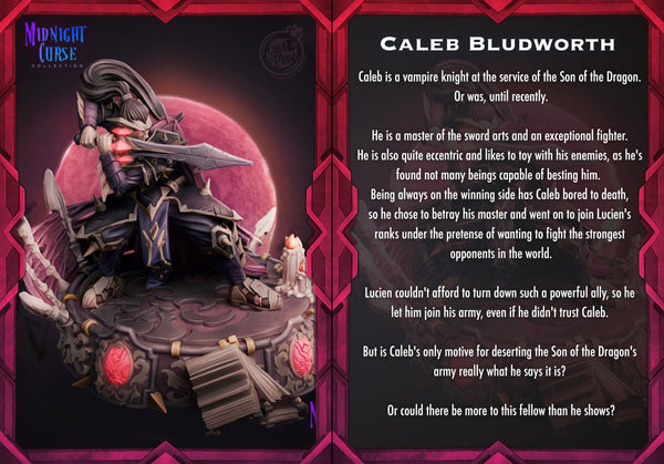 Caleb Bludworth Cast N Play Midnight Curse 3d Printed Miniature