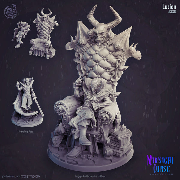 Lucien N Play Midnight Curse 3d Printed Miniature