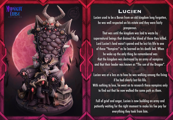 Lucien N Play Midnight Curse 3d Printed Miniature