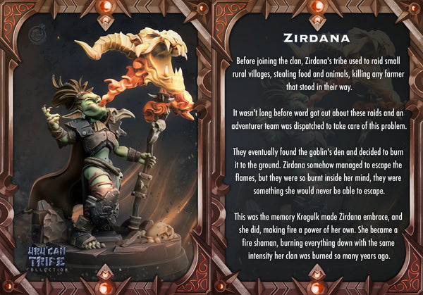 Zirdrana the Shaman  N Play UruCan Tribe 3d Printed Miniature