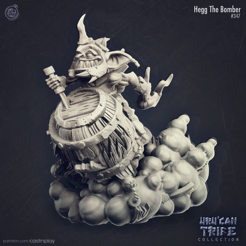 Hegg the Bomber  Cast N Play UruCan Tribe 3d Printed Miniature