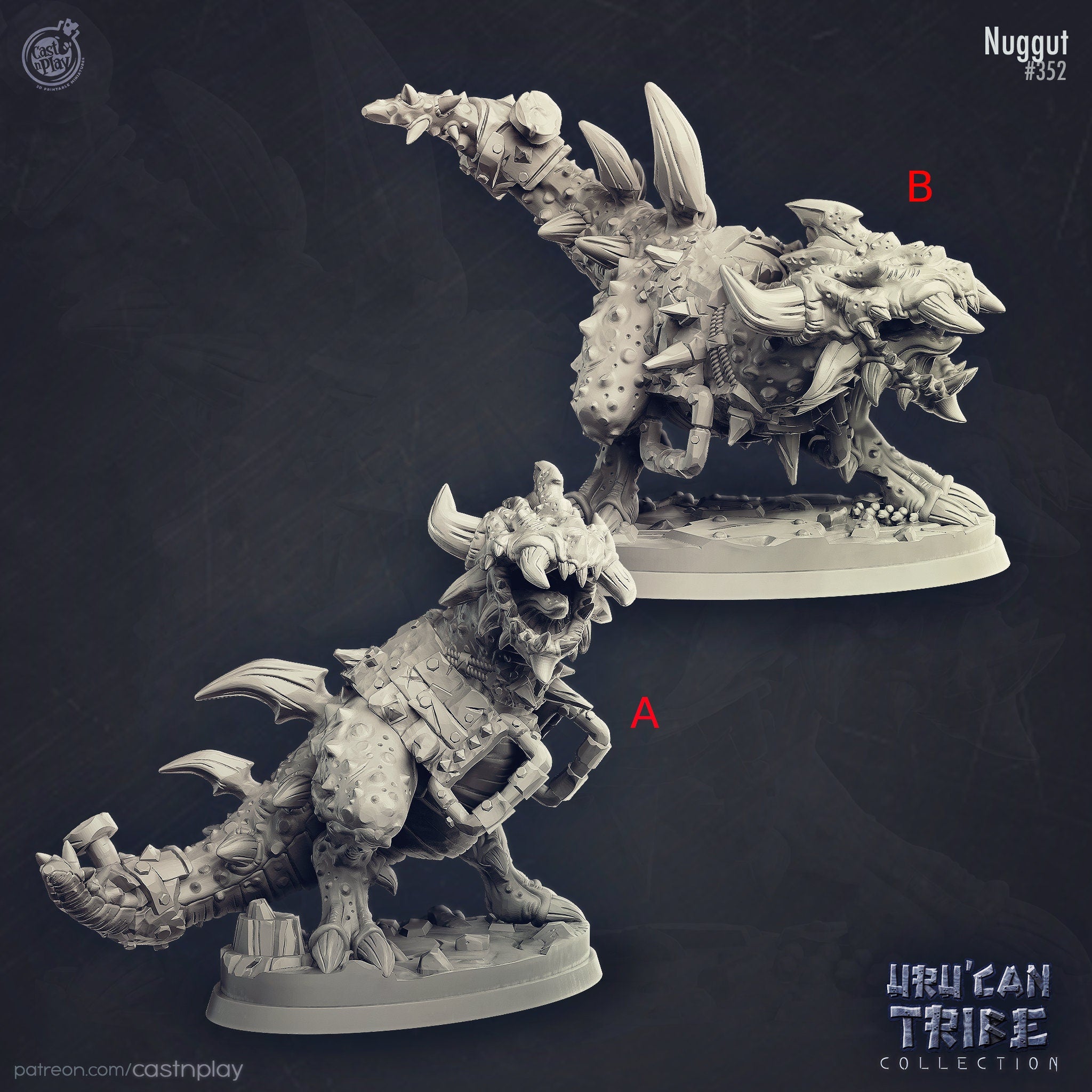 Nuggut Cast N Play UruCan Tribe 3d Printed Miniature