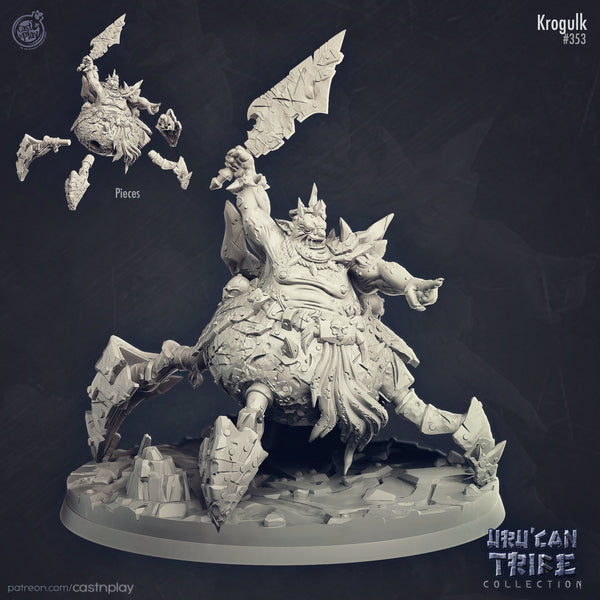 Krogulk Cast N Play UruCan Tribe 3d Printed Miniature