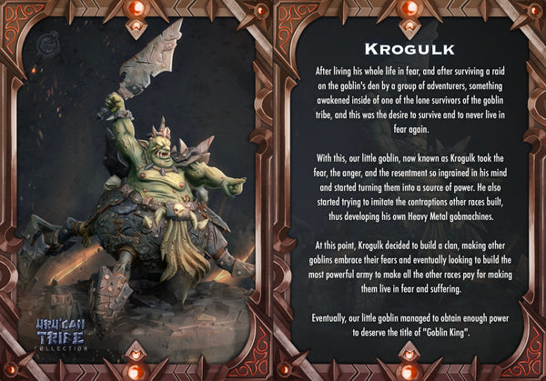 Krogulk Cast N Play UruCan Tribe 3d Printed Miniature