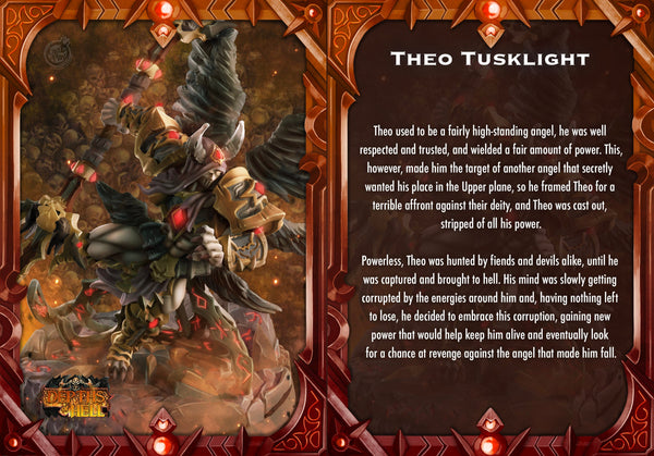 Theo Tusklight Cast N Play Depths of Hell 3d Printed Miniature