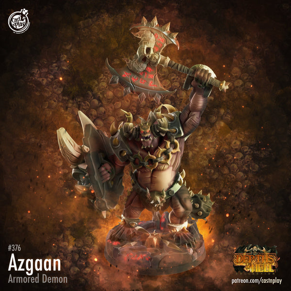 Azgaan  Cast N Play Depths of Hell 3d Printed Miniature