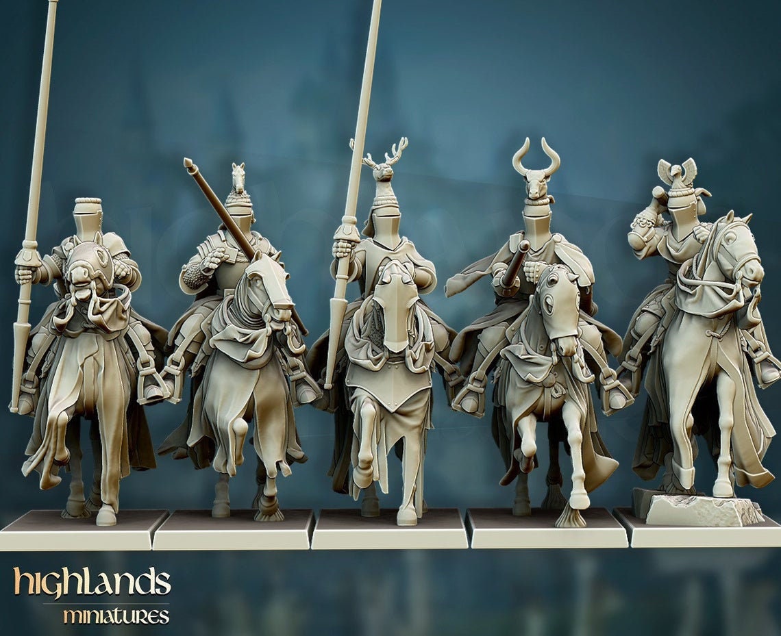 Grail Knights unit  by Highlands Miniatures