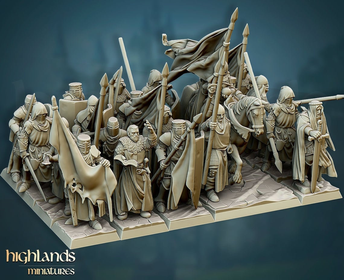 Crusaders Unit by Highlands Miniatures