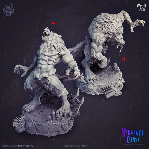 Wyett Cast N Play Midnight Curse 3d Printed Miniature