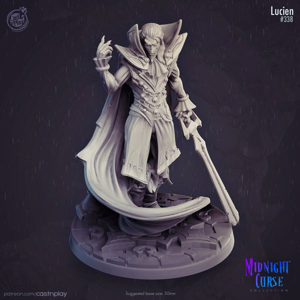 Lucien N Play Midnight Curse 3d Printed Miniature