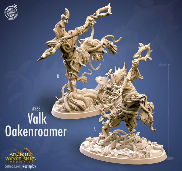 Valk Oakenroamer Cast N Play Ancient Woodlands 3d Printed Miniature