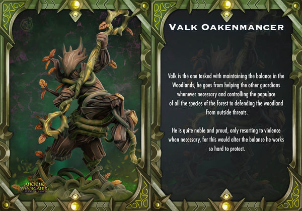 Valk Oakenroamer Cast N Play Ancient Woodlands 3d Printed Miniature