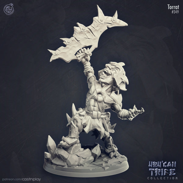 Torrat the goblin Cast N Play UruCan Tribe 3d Printed Miniature