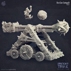 Goblin Catapult Cast N Play UruCan Tribe 3d Printed Miniature