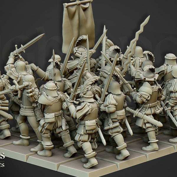 Landsknechts of Soltau unit  by Highlands Miniatures