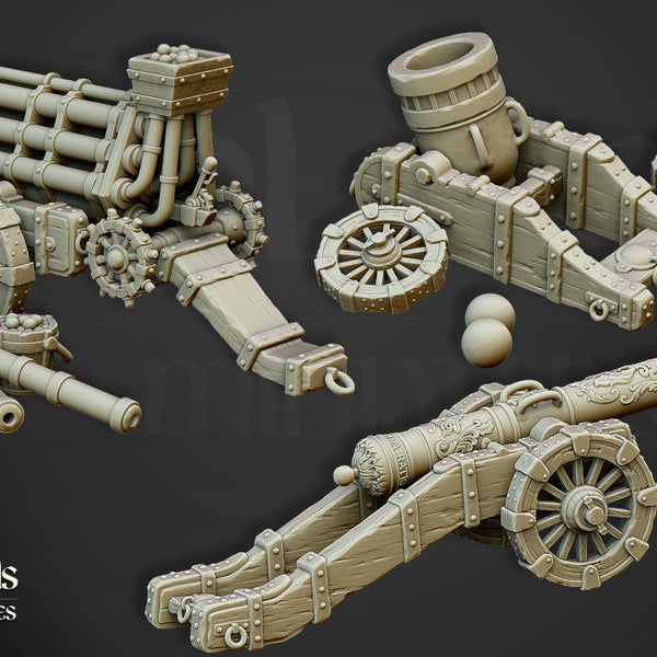 Sunland Empire  - Artillery Batteries   by Highlands Miniatures