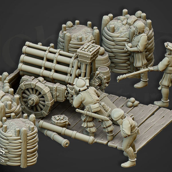 Sunland Empire  - Artillery Batteries   by Highlands Miniatures