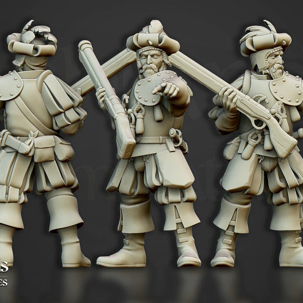 Arquebusier Unit By Highlands Miniatures