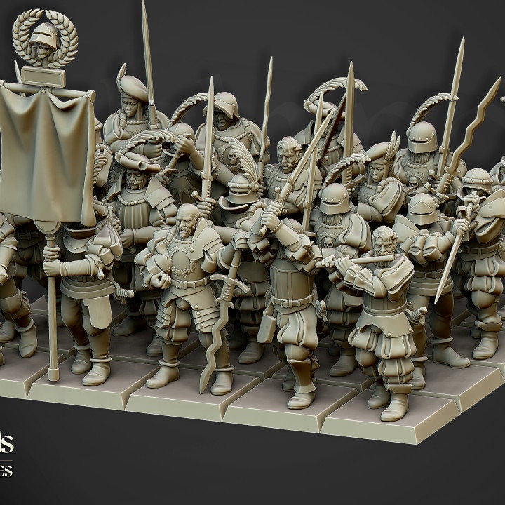 Landsknechts of Soltau unit  by Highlands Miniatures