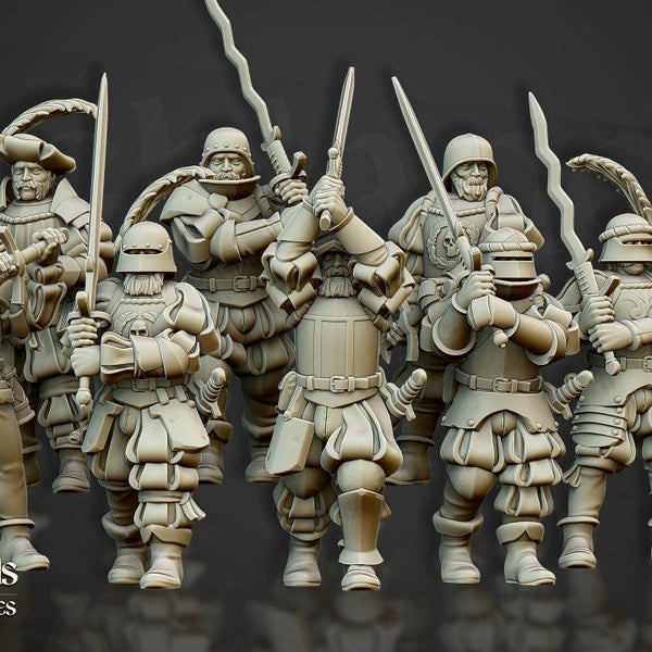 Landsknechts of Soltau unit  by Highlands Miniatures
