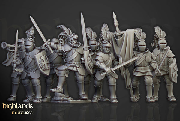 Sunland Empire -  Imperial Knights on Foot by Highlands Miniatures