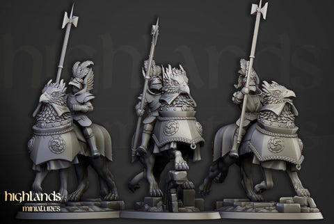 Knights Of The Rising Sun on Demigryph by Highlands Miniatures