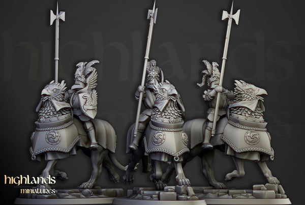 Knights Of The Rising Sun on Demigryph by Highlands Miniatures