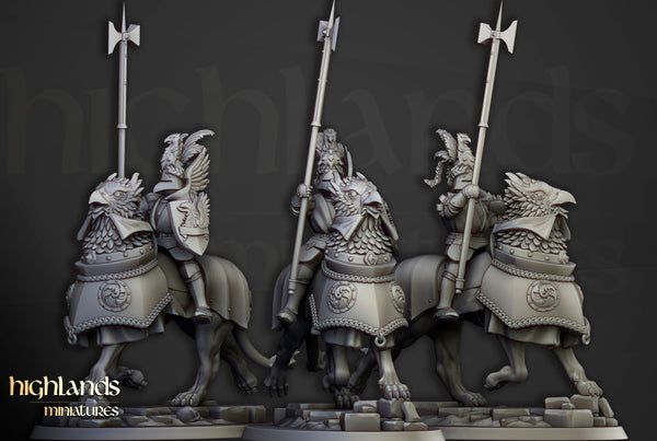 Knights Of The Rising Sun on Demigryph by Highlands Miniatures