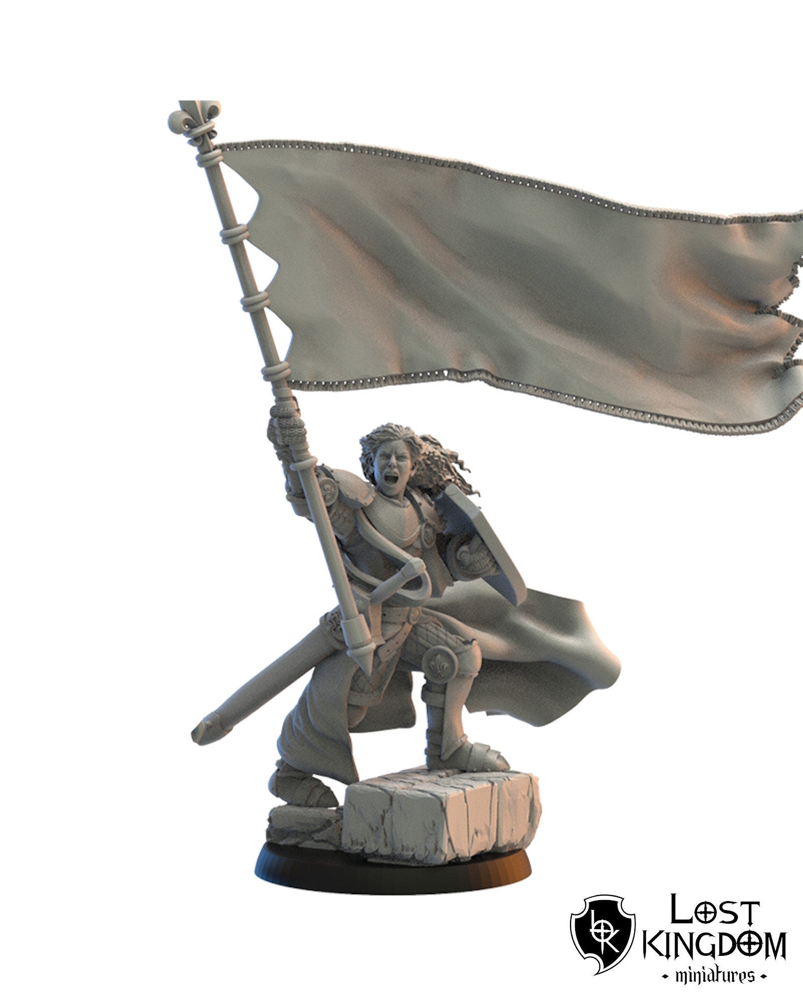 Kingdom of Mercia Standard Bearer By Lost Kingdoms