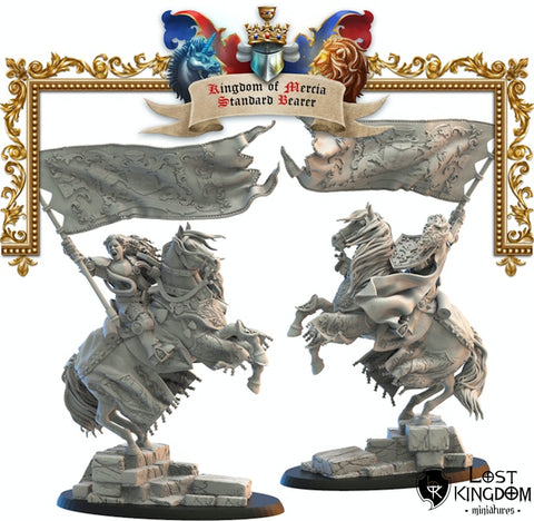 Kingdom of Mercia Standard Bearer By Lost Kingdoms