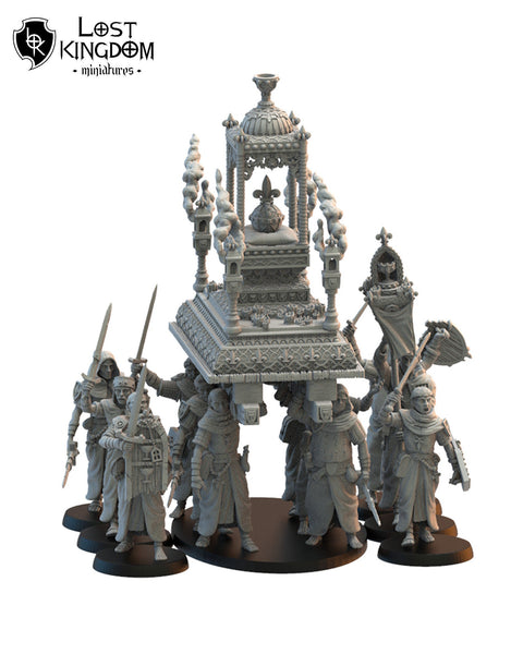 Kingdom of Mercia Calix Wanders With Blessed Shrine By Lost Kingdom
