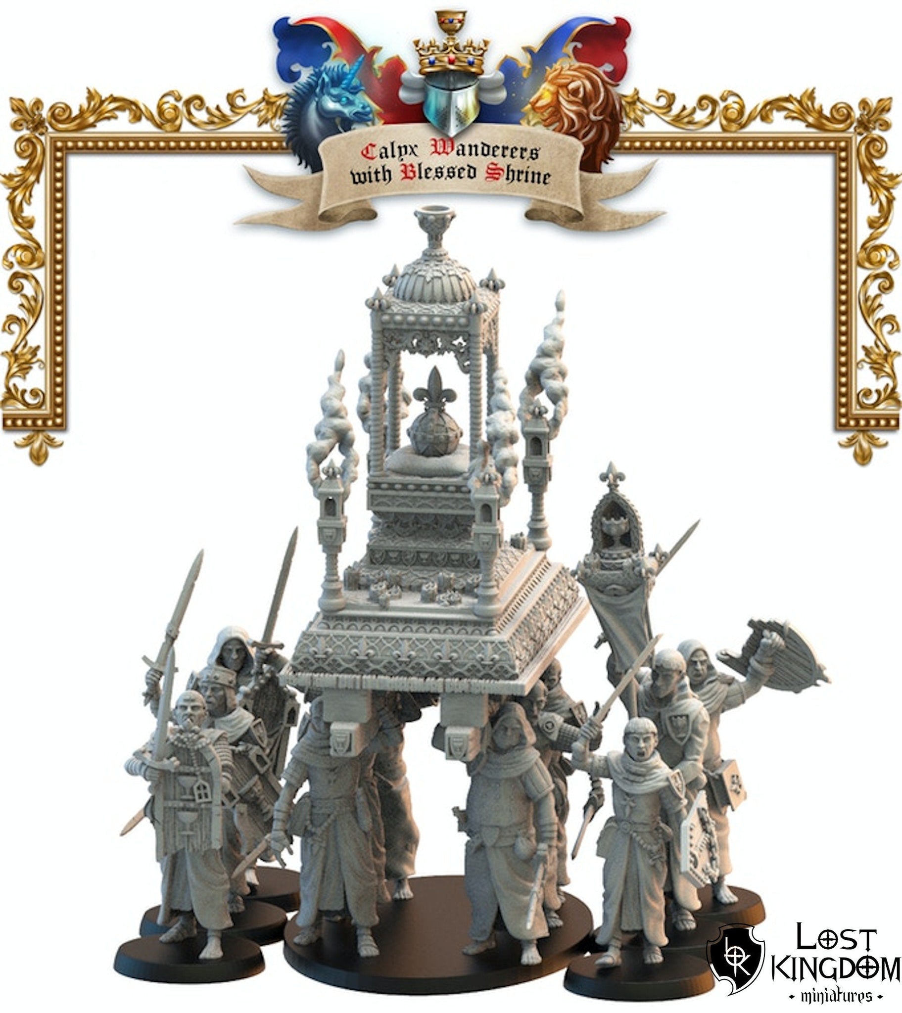 Kingdom of Mercia Calix Wanders With Blessed Shrine By Lost Kingdom