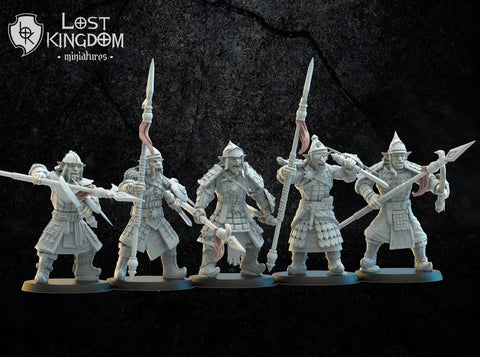 Magmhorin / Mongobbo - Spearmen  by  Lost Kingdom Miniatures