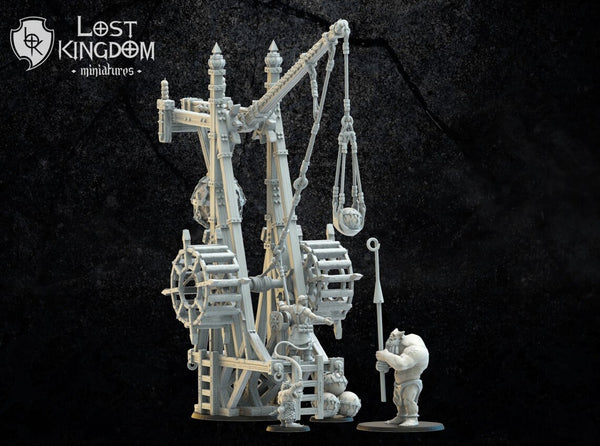 Magmhorin / Mongobbo -Slingshot with Crew By Lost Kingdom Miniatures