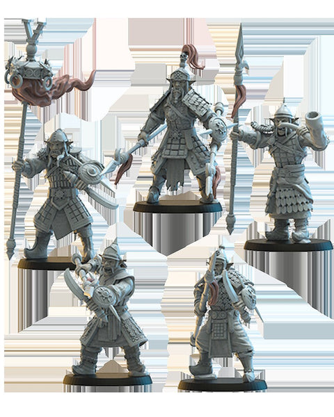 Magmhorin / Mongobbo - Spearmen  by  Lost Kingdom Miniatures